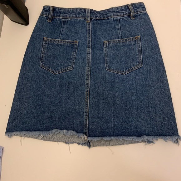 Cute Denim Skirt with Distressing! Never Worn!! - Picture 2 of 4